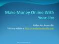 Make Money Online With Your List