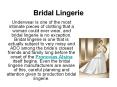 Bridal Lingerie