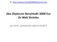 Vytvaranie web stranok - Ako zbytocne nevyhodit 3000 Eur za web stranku