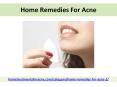 Home Remedies For Acne