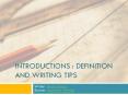 Effective Writing of introduction | definition and writing tips