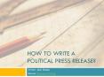 How to Write a Political Press Release? | best ways to write press release