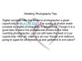 Wedding Photography Tips