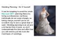 Wedding Planning - Do It Yourself