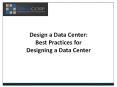 Design a Data Center: Best Practices for Designing a Data Center