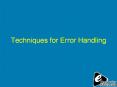 Computer Notes - Techniques for Error Handling