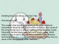 Wedding Reception Music Selection Tips  First Dance Song