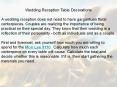 Wedding Reception Table Decorations