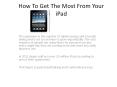 iPad Tricks and Tips