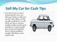Sell My Car for Cash Tips
