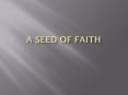 A SEED OF FAITH