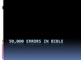 50,000 Errors in Bible