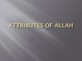 Attributes of Allah