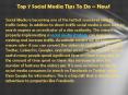 Top 7 Social Media Tips To Do – Now!