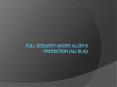 FULL SECURITY UNDER ALLÂH’S PROTECTION (ALI {R.A}