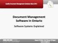 Document Management Software in Ontario: Software Systems Explained