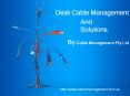 Desk Cable Management - To organize messy cables, reduce tripping hazards
