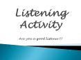 Active Listening Introduction