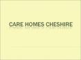 Care Homes Cheshire