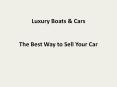 The Best Way to Sell Your Car