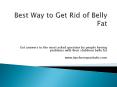 Best Way To Get Rid Of Belly Fat