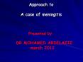 meningitis-case study