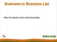 Business to Business List - Televerde