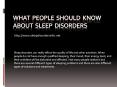 the info you must be know about any sleep disorders
