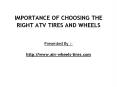 Right ATV Tires and Wheels