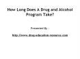 Drug and Alcohol Program