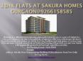 2BHK Flats At Sakura Homes Gurgaon@9266158585