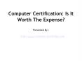 Computer Certification