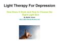 Light Therapy for Depression