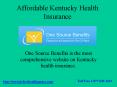 Kentucky Health Insurance - One Source Benefits