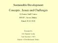 Concept and issues of sustainable development ppt
