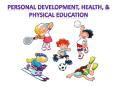 Personal Development Health and Physical Education