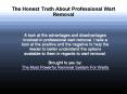 The Honest Truth About Professional Wart Removal