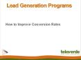 Lead Generation Progams: How to Improve Conversion Rates - Televerde