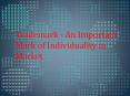 Trademark - An Important Mark of Individuality in Market