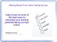 Making Money From Home Taking Surveys