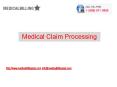 Medical claims processing
