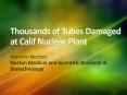Norton Medical and Scientific Research & Biotechnology - Thousands of Tubes Damaged at Calif Nuclear Plant -   The-looser-it-s-me