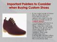 Important Pointers to Consider when Buying Custom Shoes | custom shoes