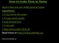 How to make Pizza at Home