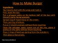 How to Make Burger