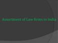 Assortment of Law firms in India