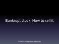 Bankrupt stock