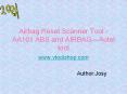 Airbag Reset Scanner Tool - AA101 ABS and AIRBAG—Autel tool