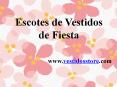 Escotes de Vestidos de Fiesta