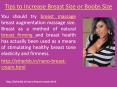 Tips to Increase Breast Size or Boobs Size